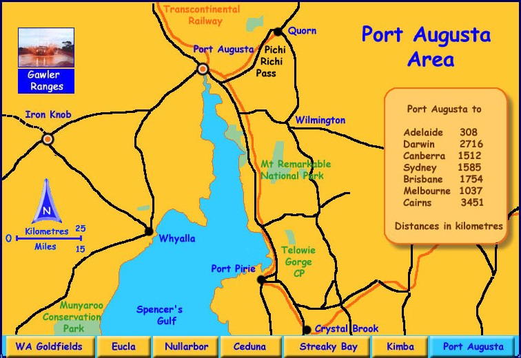 Port Augusta map