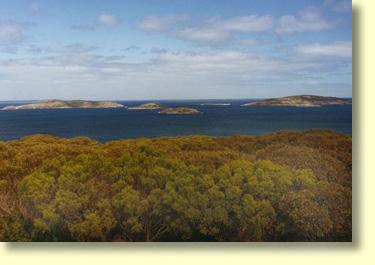 Views of The Recherche Archipelago from Rotary Lookout.