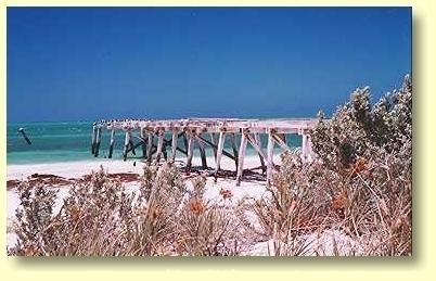 Eucla's old disused jetty has seen better days. 