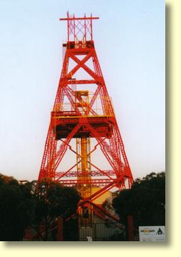 The Old Ivanoe Minehead marks the entrance to Kalgoorlie-Boulders Museum. There is a viewing platform half way up the mine head. The Kalgoorlie-Boulder Museum is a must see and excellent entertainment for family and school groups.