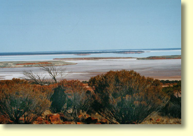 Lake Lefroy's shimmering waters would make a good subject for landscape painters.